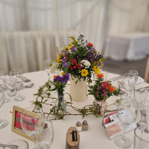 Wedding flowers and venue arrangements for Margate, Ramsgate, Broadstairs, Canterbury, Ashford, Folkestone, and across Kent.